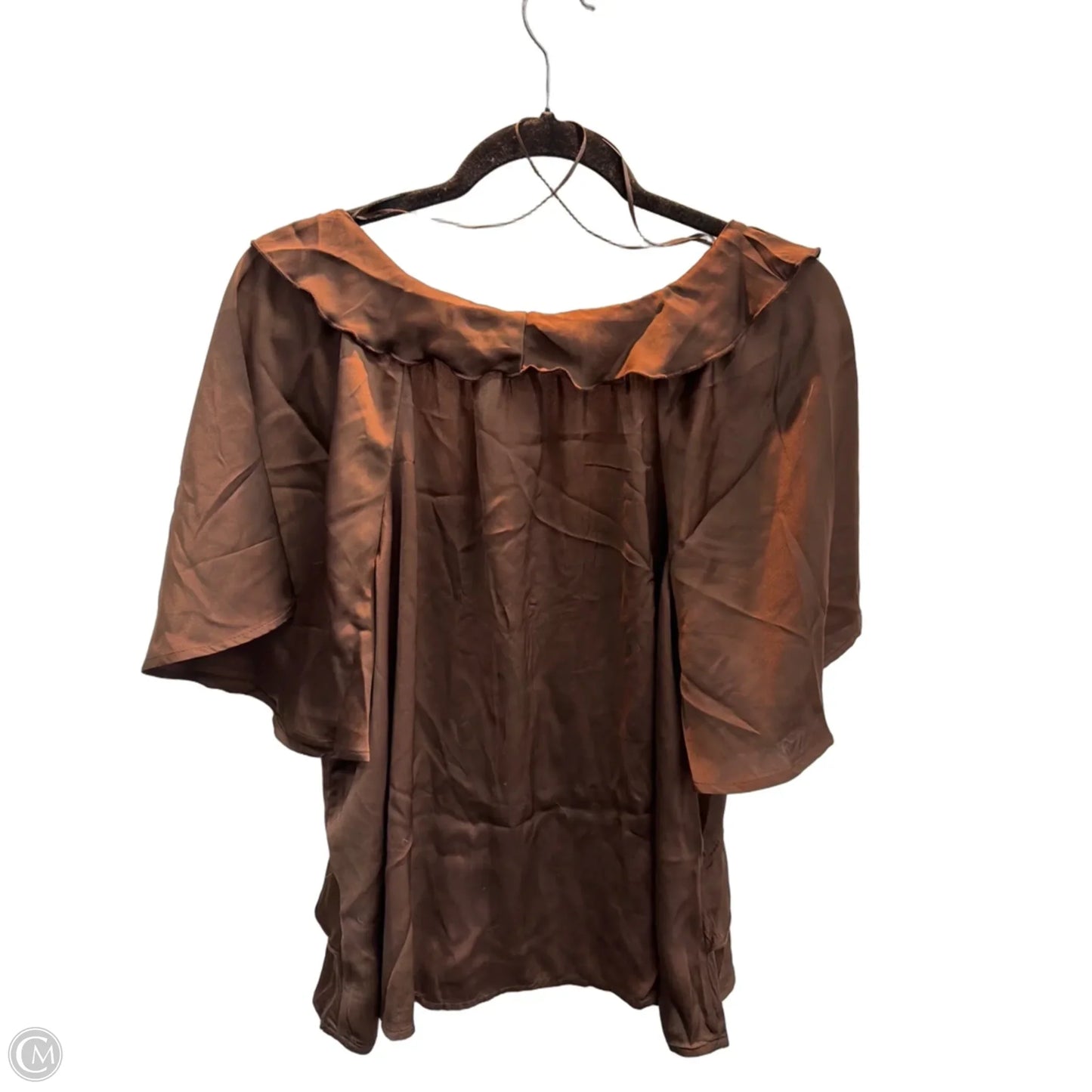 Top Short Sleeve By Old Navy In Brown, Size: Xl