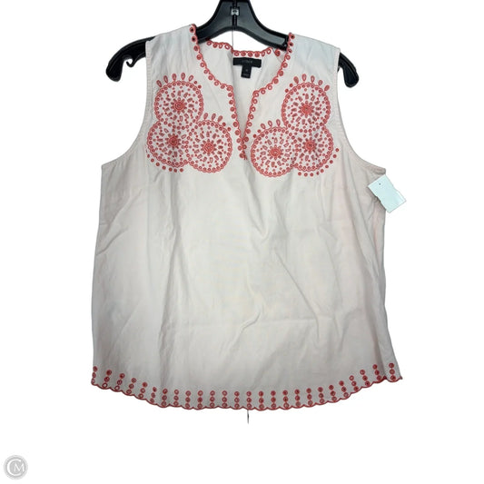 Top Sleeveless By J. Crew In Peach, Size: 12