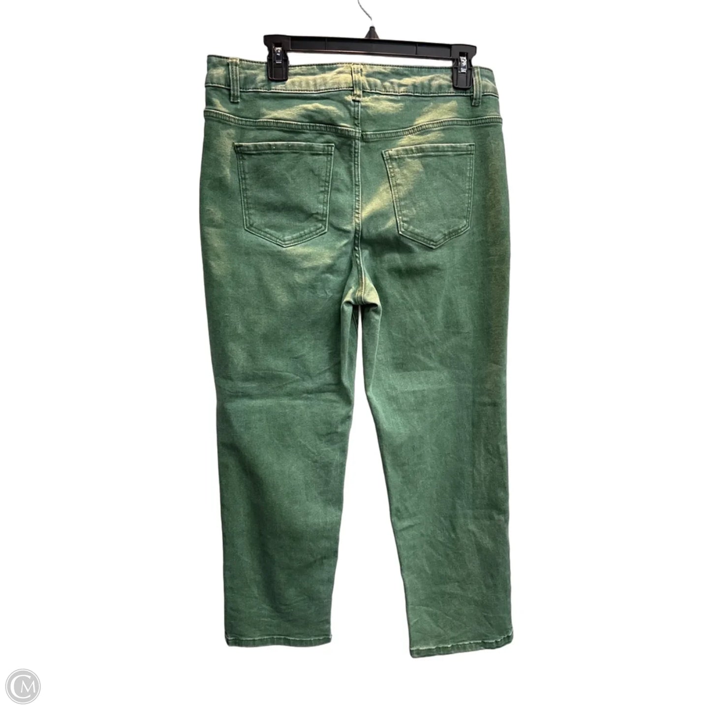 Jeans Straight By D Jeans In Green, Size: 12
