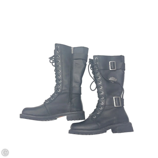 Boots Knee Flats By Harley Davidson In Black, Size: 9