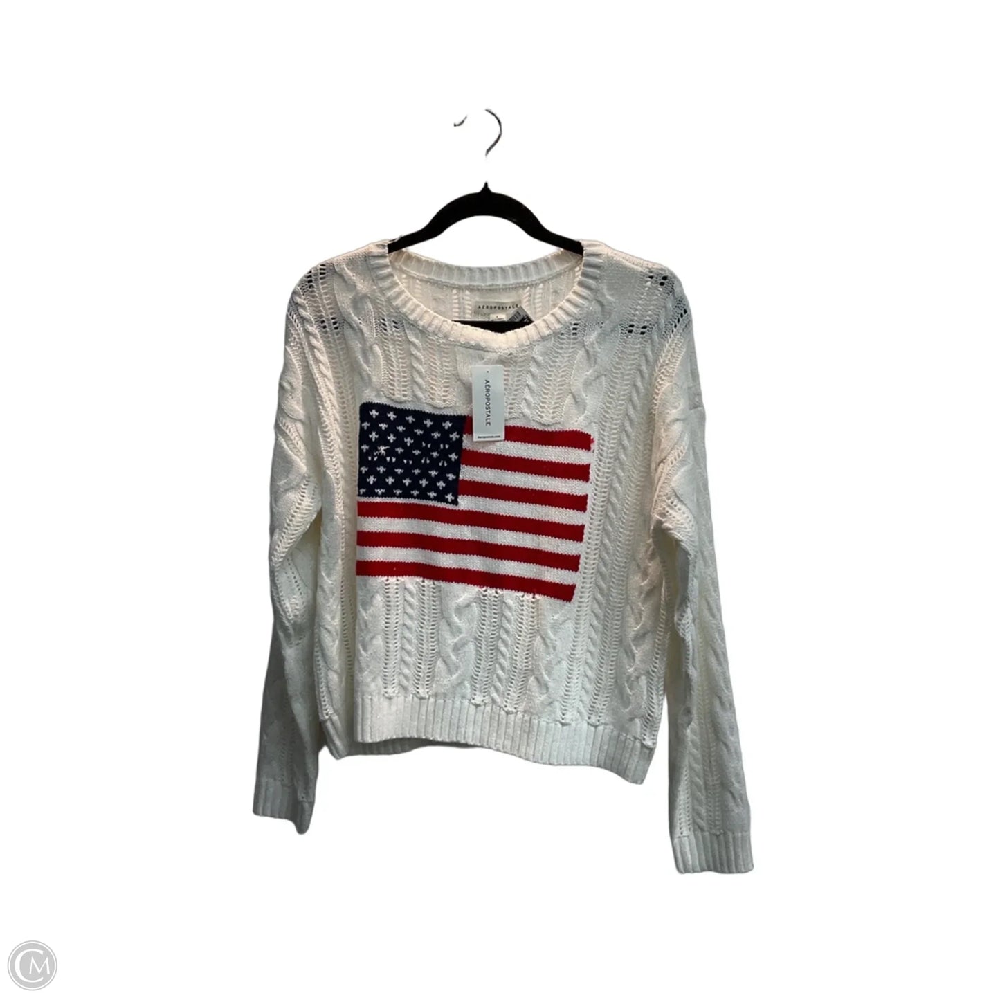 Sweater By Aeropostale In White, Size: S