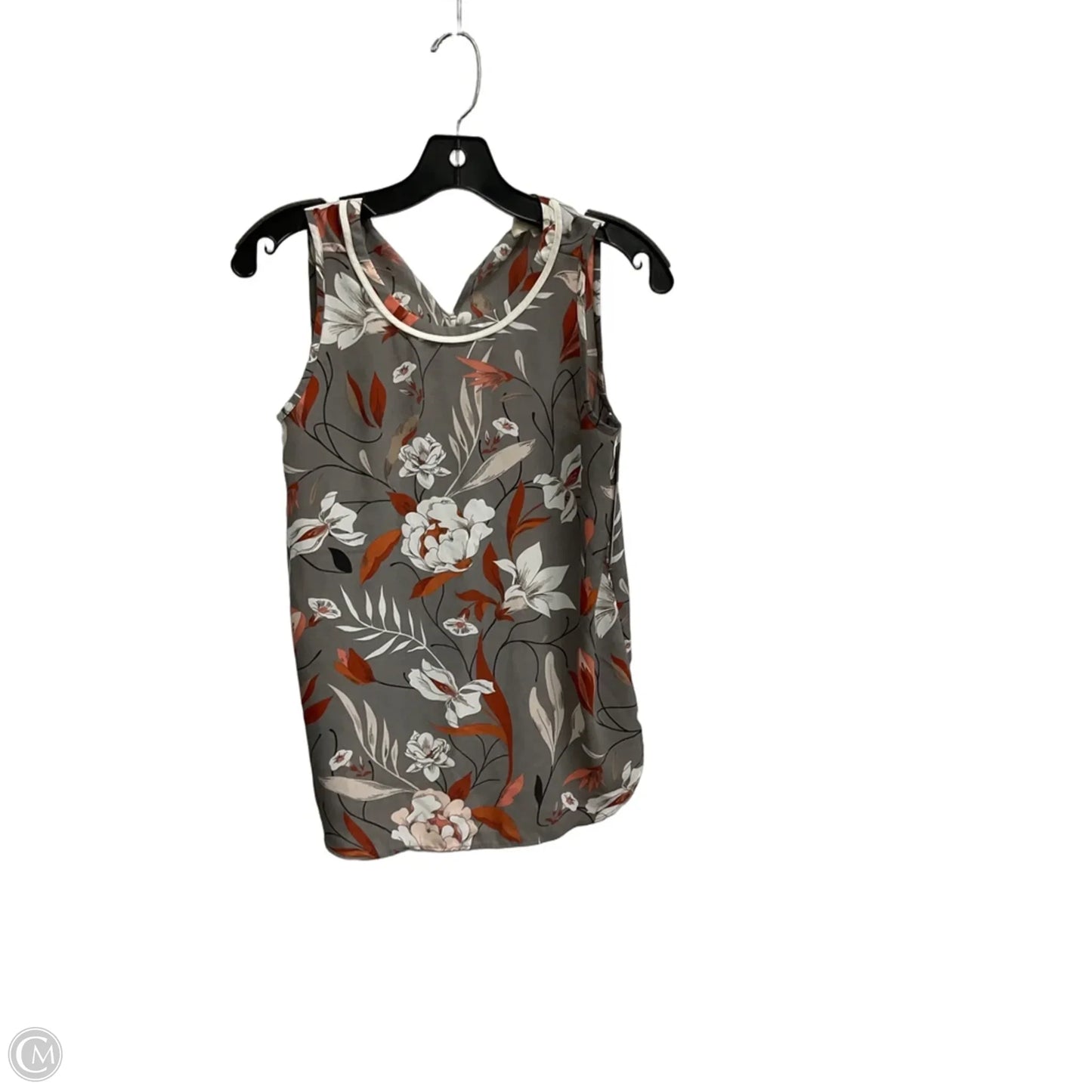 Top Sleeveless By Loft In Grey, Size: Xsp