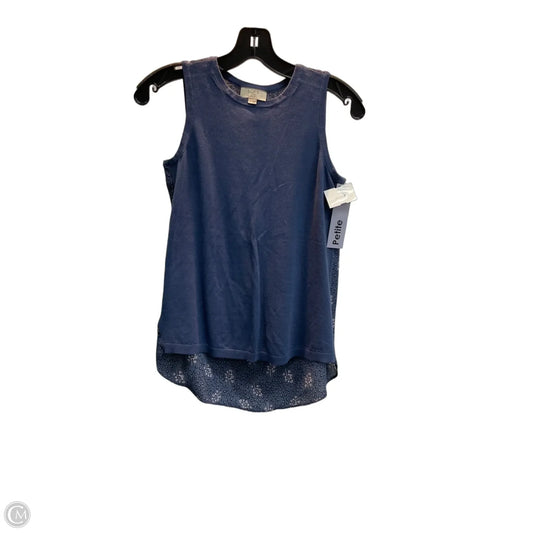 Top Sleeveless By Loft In Blue, Size: Xsp
