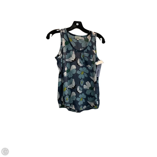 Top Sleeveless By Loft In Floral Print, Size: Xxsp