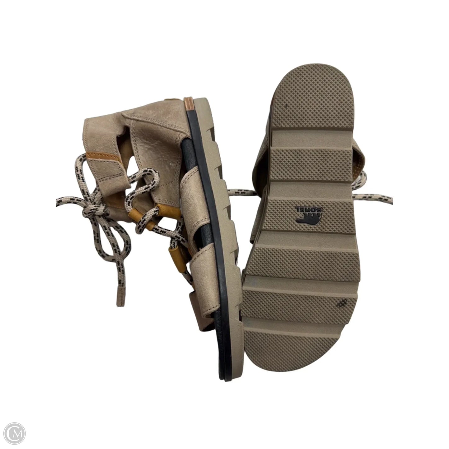 Sandals Flats By Sorel In Beige, Size: 9.5