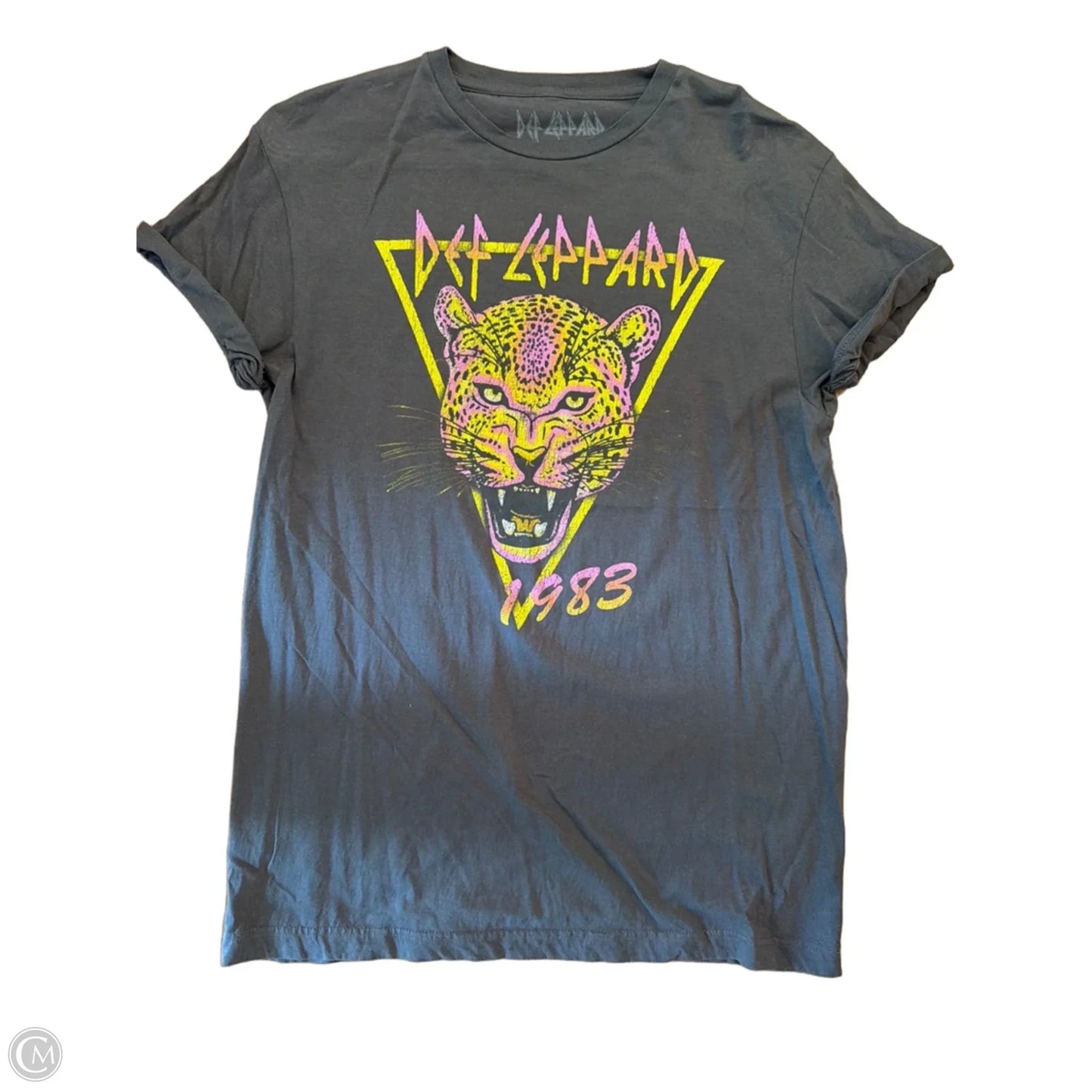 Top Short Sleeve Basic By Clothes Mentor In Grey, Size: M