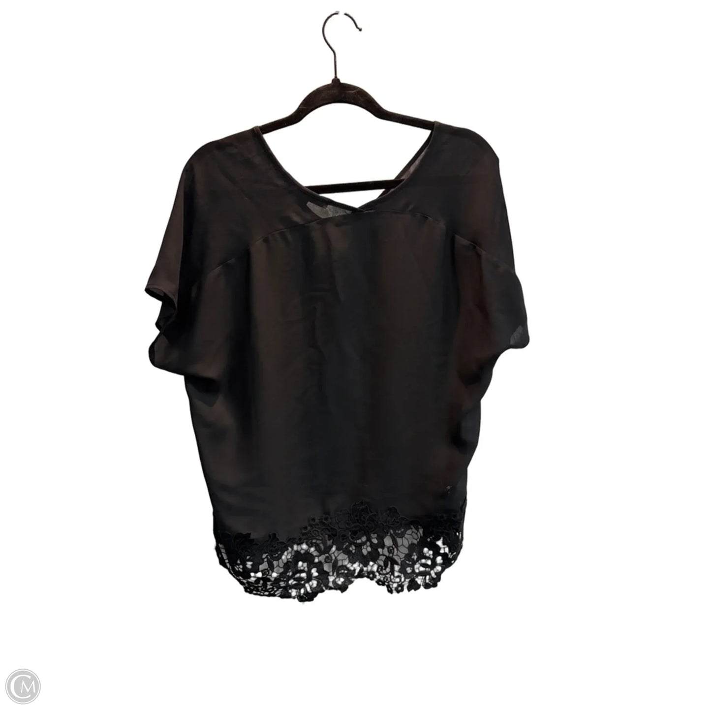 Top Short Sleeve By Zac And Rachel In Black, Size: M