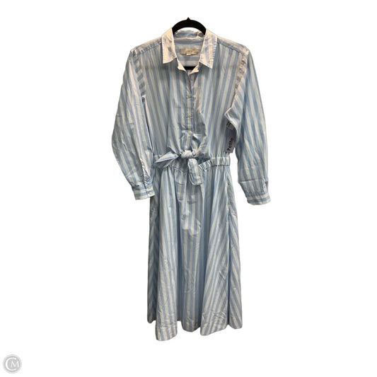 Dress Casual Midi By Loft In Striped Pattern, Size: Sp