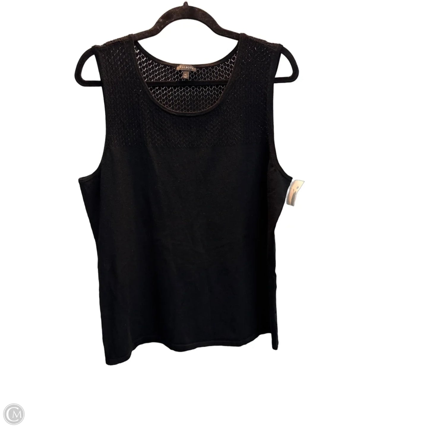 Top Sleeveless By Talbots In Black, Size: Xl