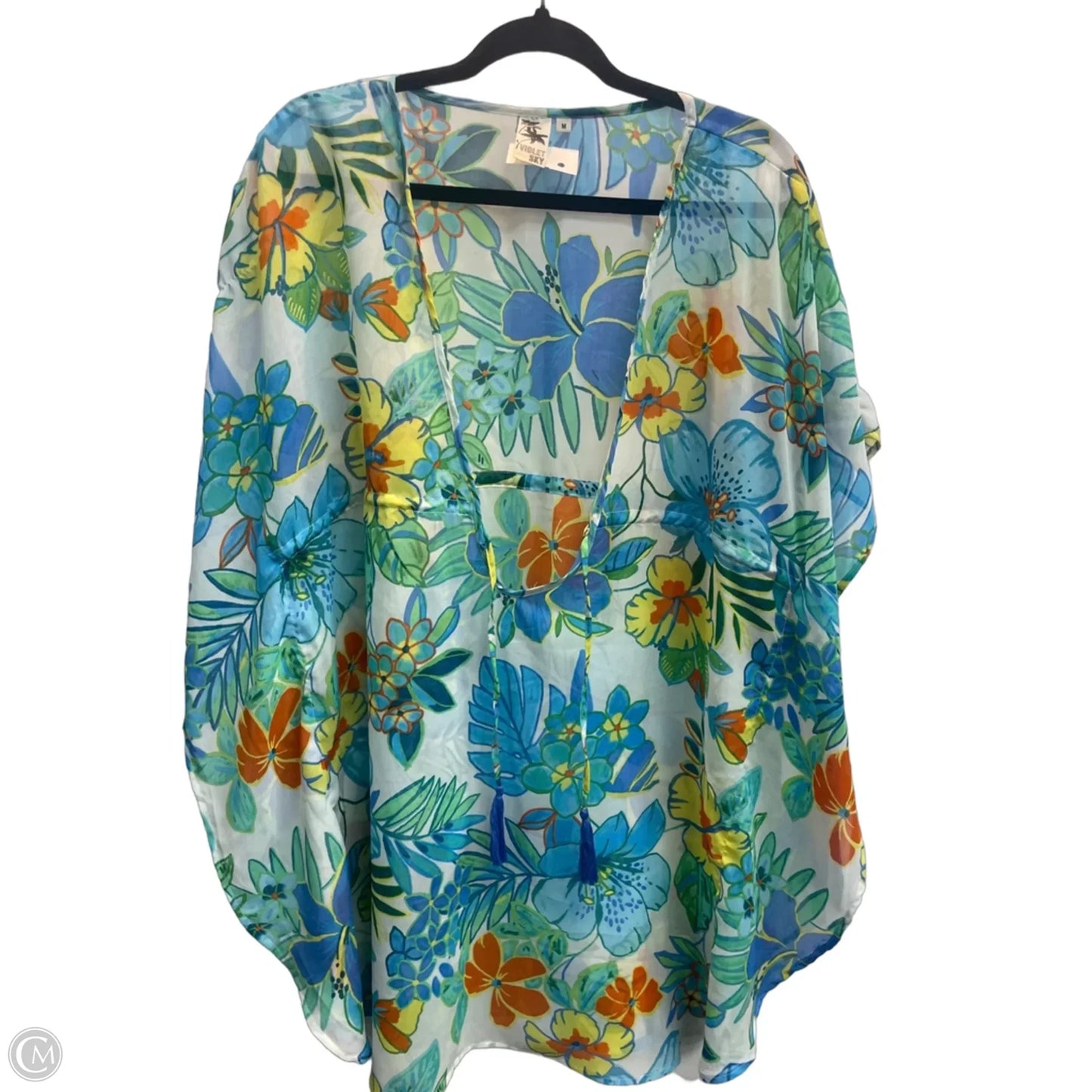 Swimwear Cover-up By Clothes Mentor In Blue