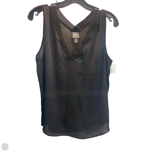 Top Sleeveless By Worthington In Black, Size: M