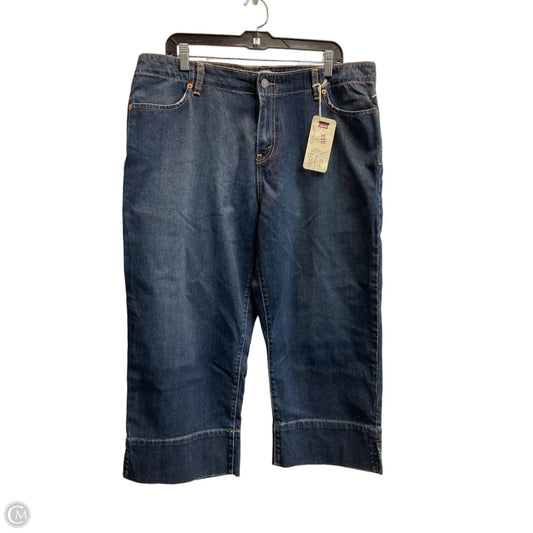 Capris By Levis In Blue Denim, Size: 18