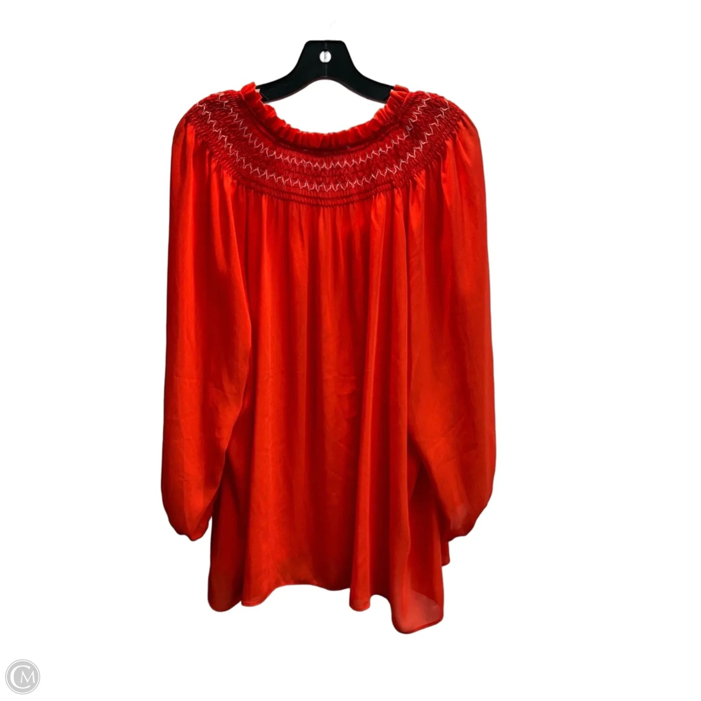 Blouse 3/4 Sleeve By Rose And Olive In Orange, Size: 3x