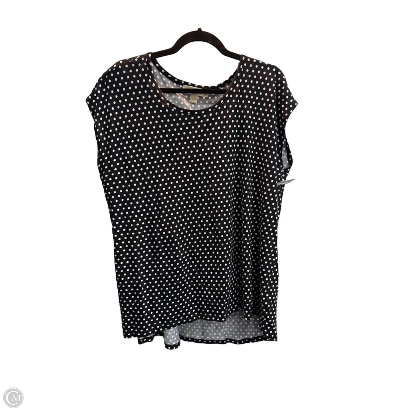 Top Sleeveless By Michael By Michael Kors In Polkadot Pattern, Size: 1x