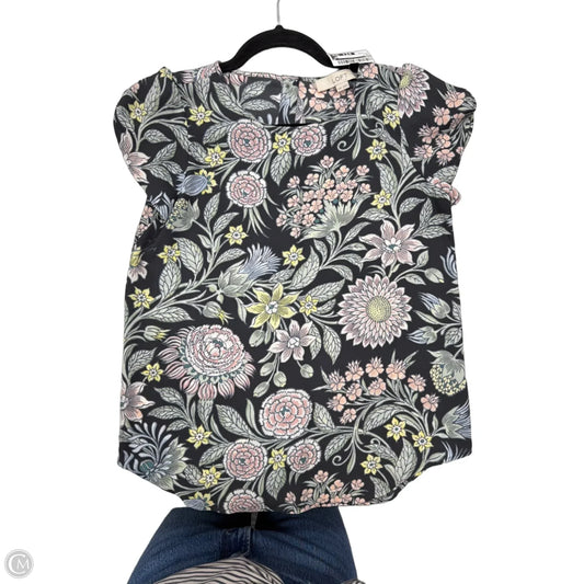 Top Short Sleeve By Loft In Multi-colored, Size: Xxsp