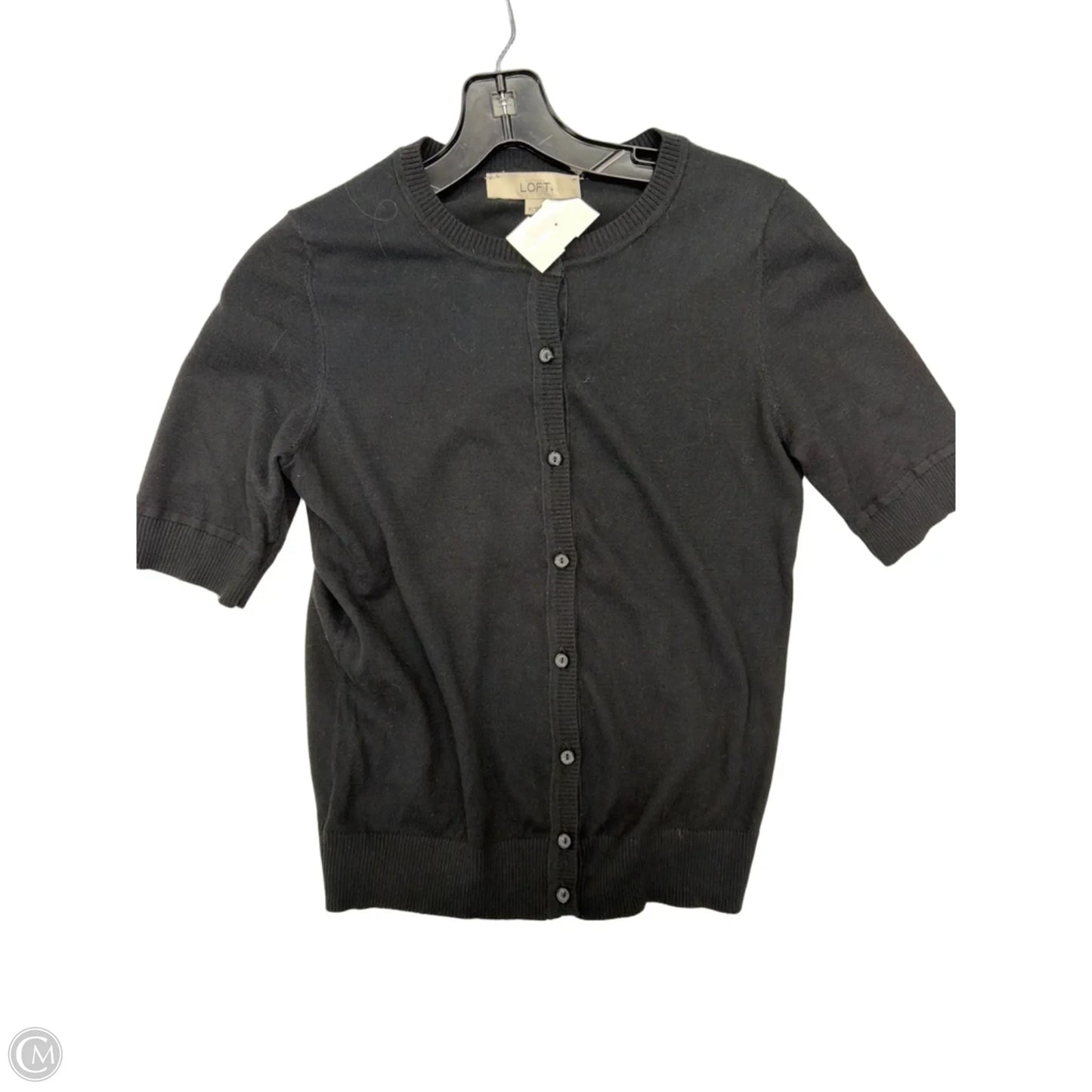 Top Short Sleeve By Loft In Black, Size: Xs