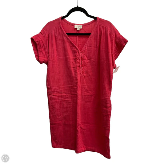 Dress Casual Midi By Loft In Pink, Size: S