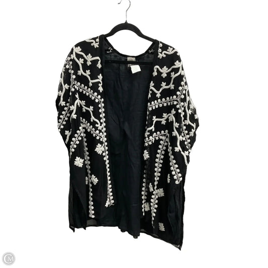 Kimono By Chicos In Black & White, Size: S