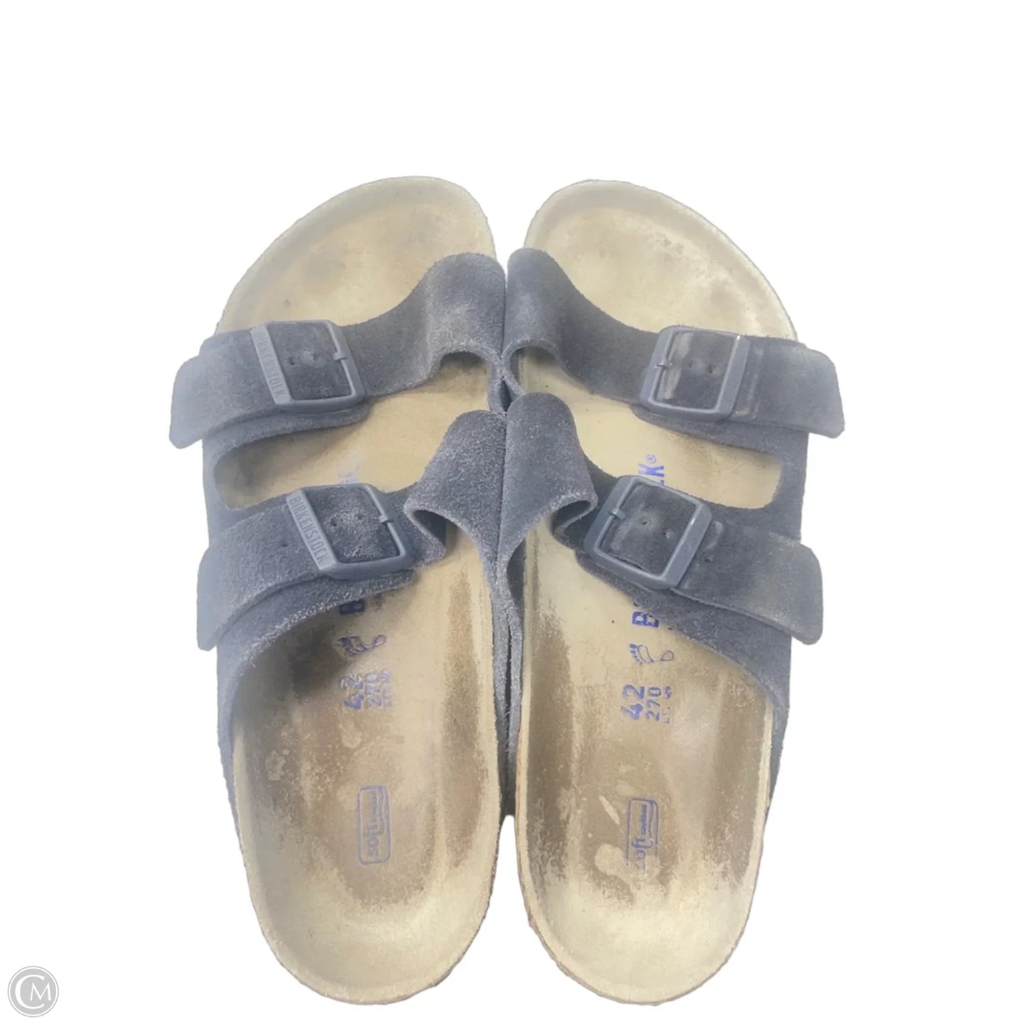 Sandals Flats By Birkenstock In Navy, Size: 11