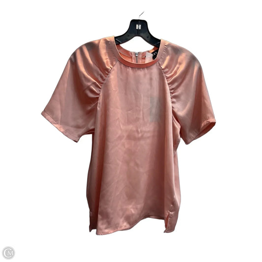 Top Short Sleeve By Dkny In Pink, Size: Xs