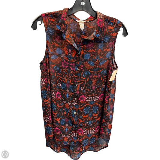 Top Sleeveless By H&m In Multi-colored, Size: S