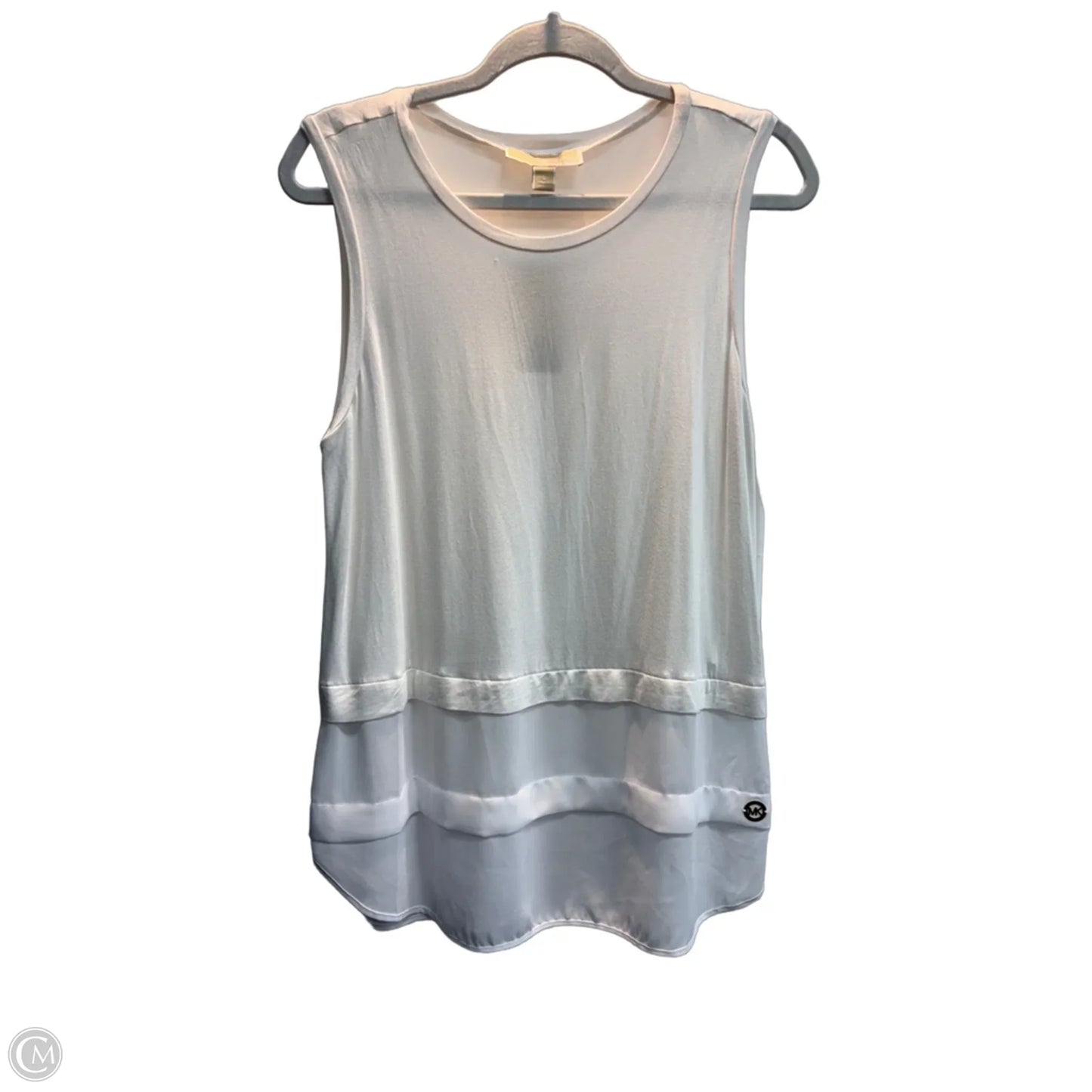 Tank Top By Michael By Michael Kors In White, Size: L