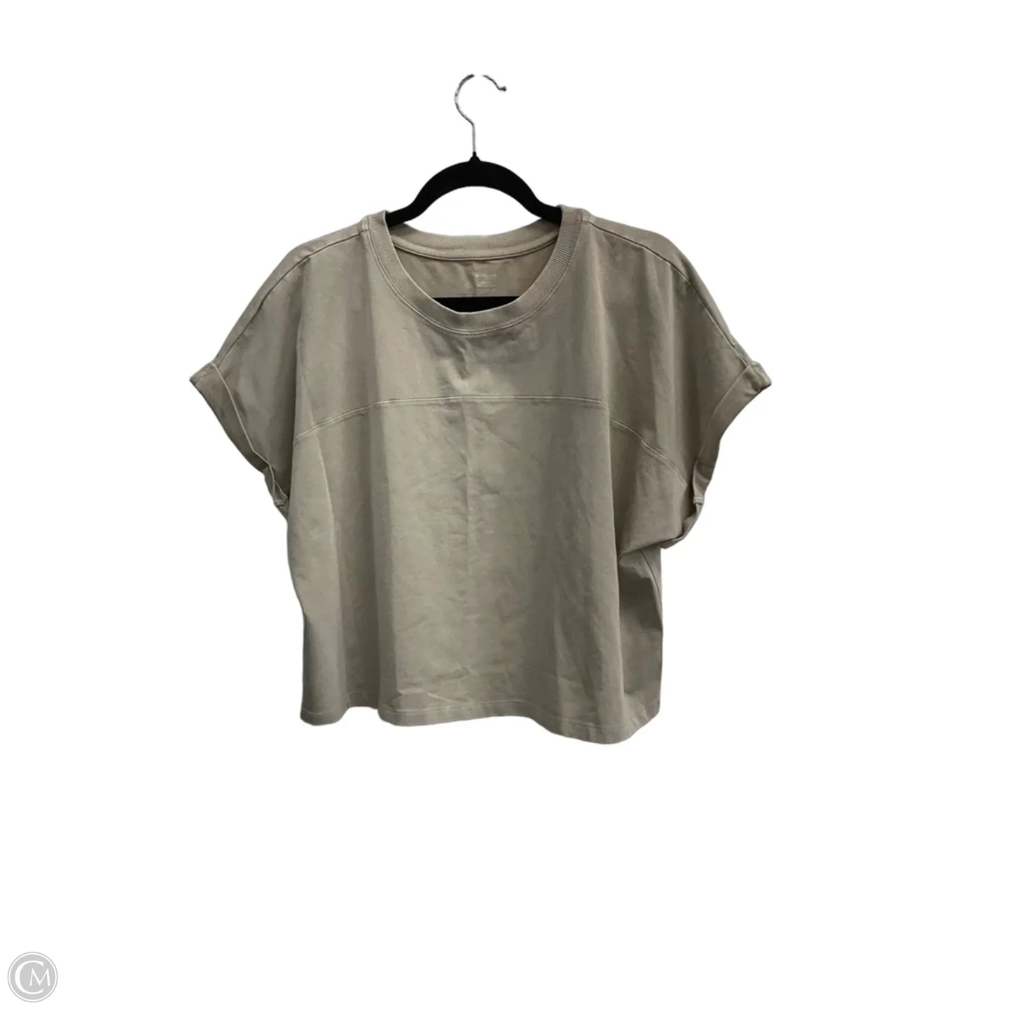 Top Short Sleeve By Offline In Taupe, Size: Xxl