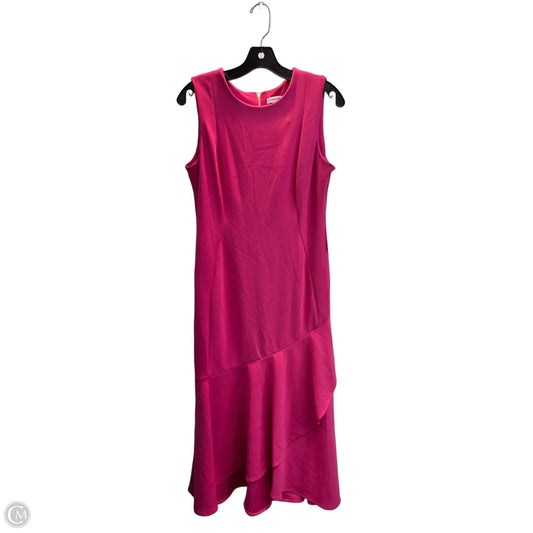 Dress Party Midi By Calvin Klein In Pink, Size: M