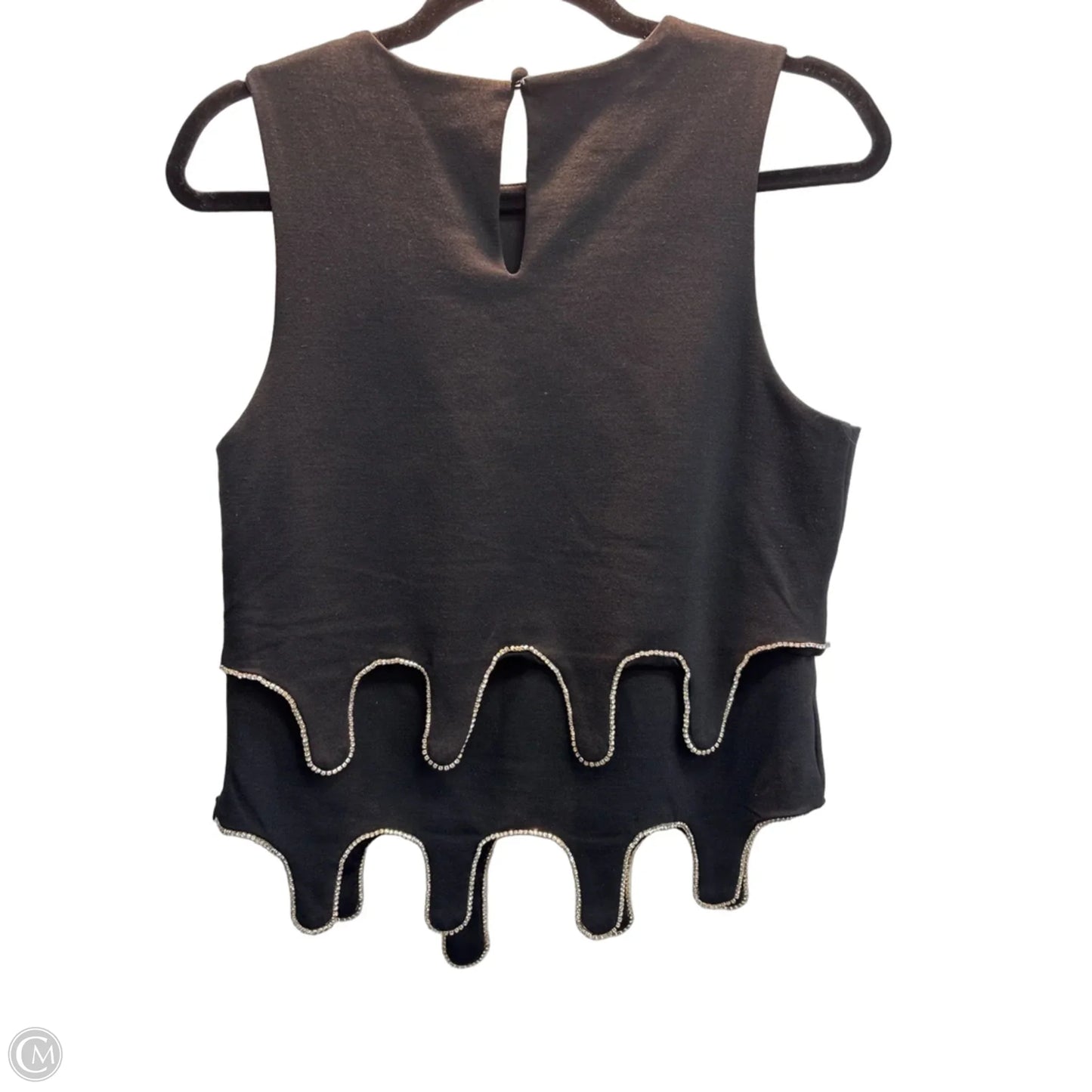 Top Sleeveless By Eva Franco In Black, Size: S