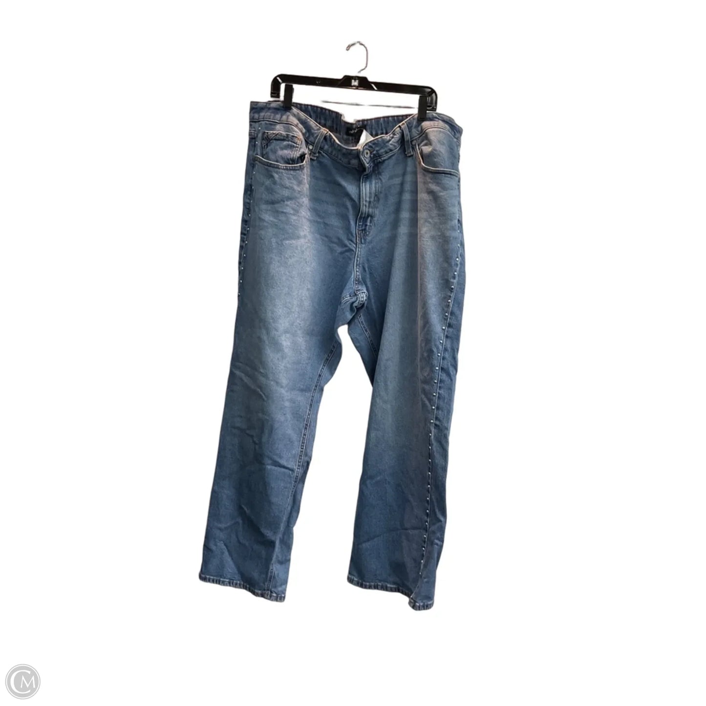 Jeans Straight By Edgely In Blue Denim, Size: 24