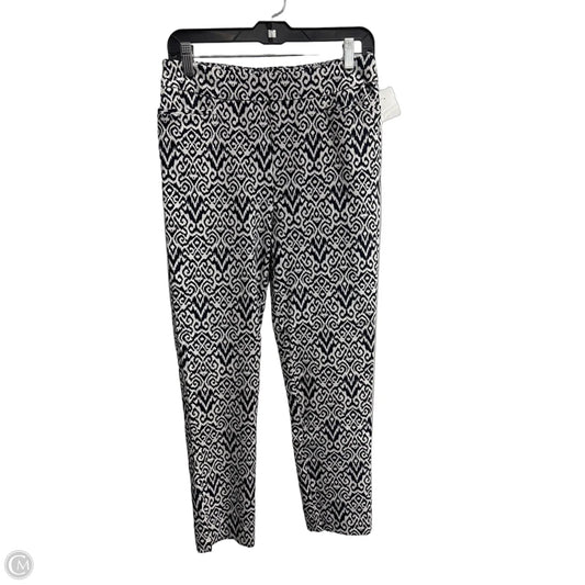Pants Leggings By Chicos In Black & White, Size: 6
