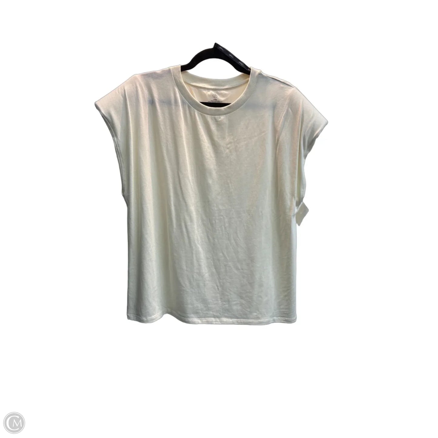 Top Sleeveless By Clothes Mentor In Cream, Size: L