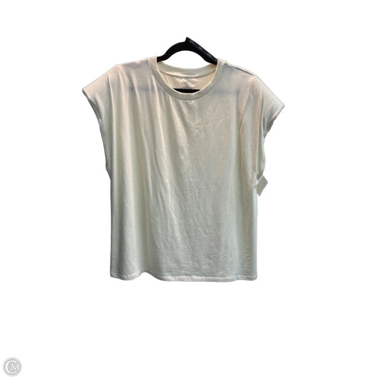 Top Sleeveless By Clothes Mentor In Cream, Size: L