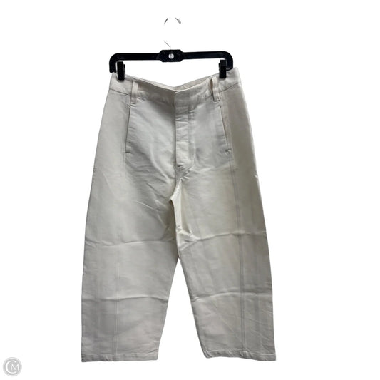 Pants Cropped By Zara In Cream, Size: 8