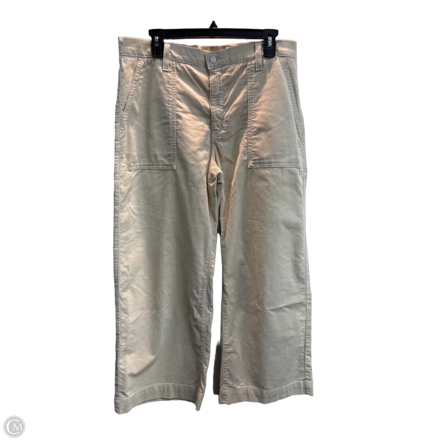Pants Cropped By Adriano Goldschmied In Cream, Size: 10