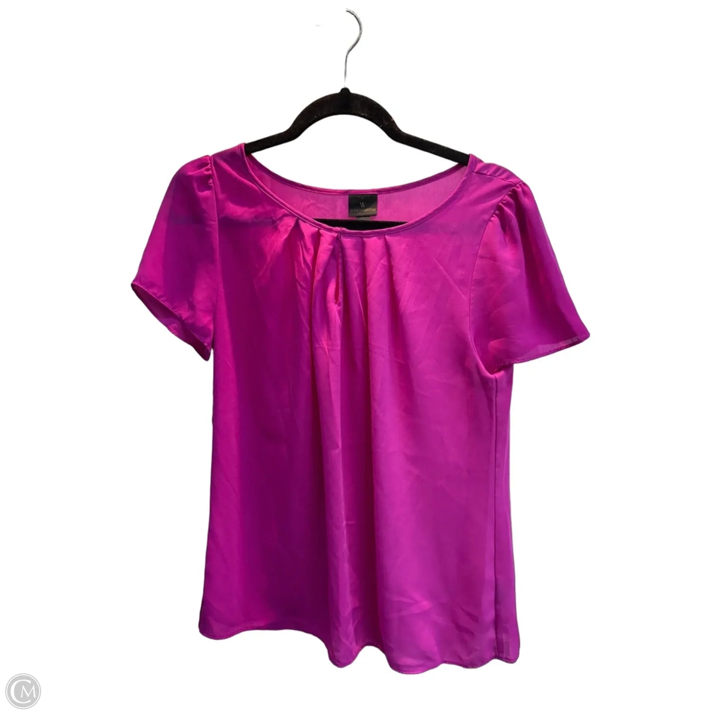 Top Short Sleeve By Worthington In Purple, Size: M