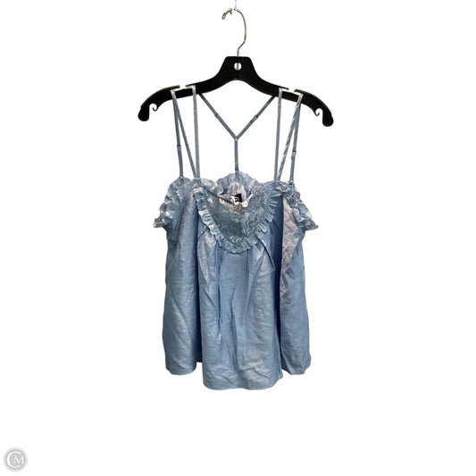 Top Sleeveless By Scoop In Blue, Size: S