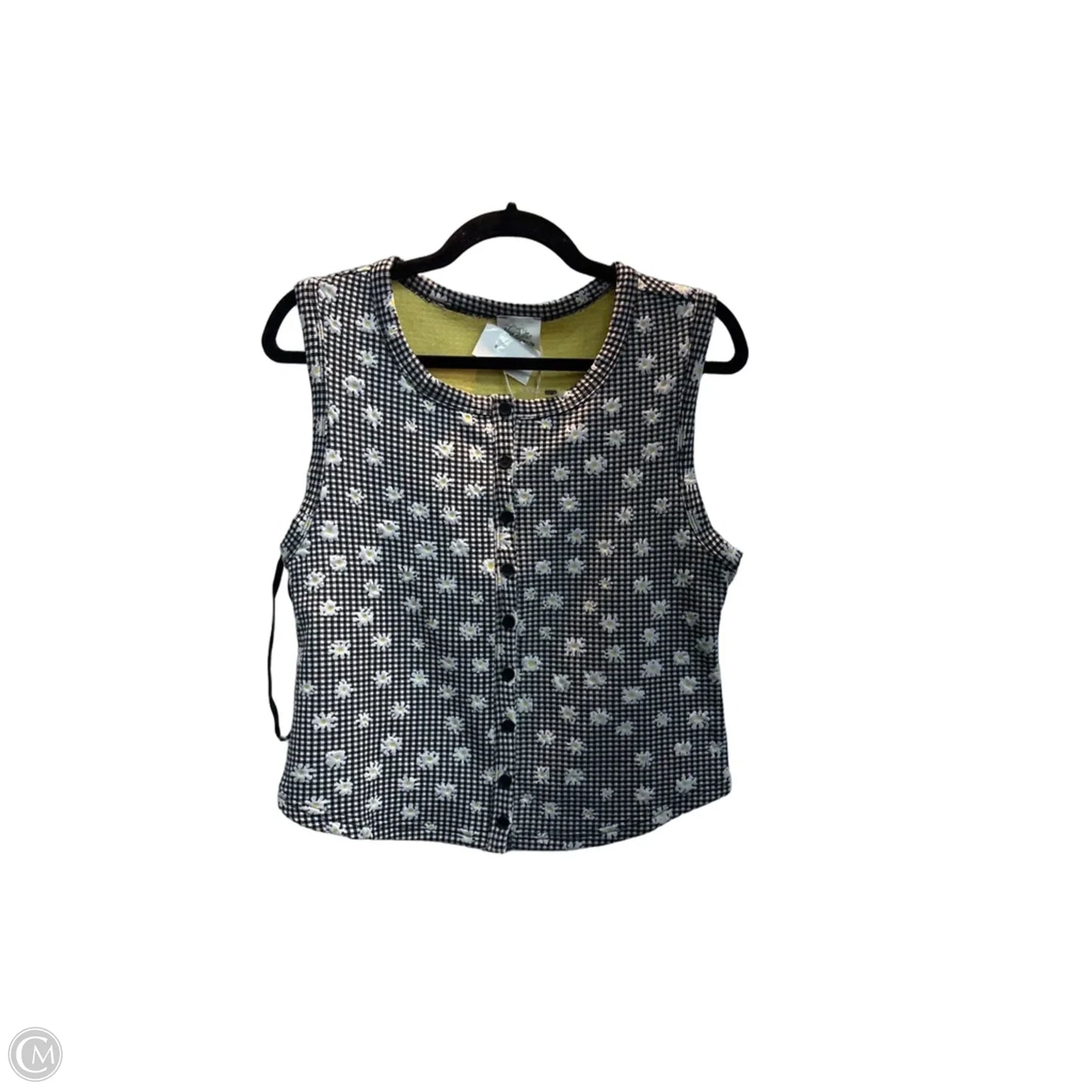 Top Sleeveless By New In In Floral Print, Size: L