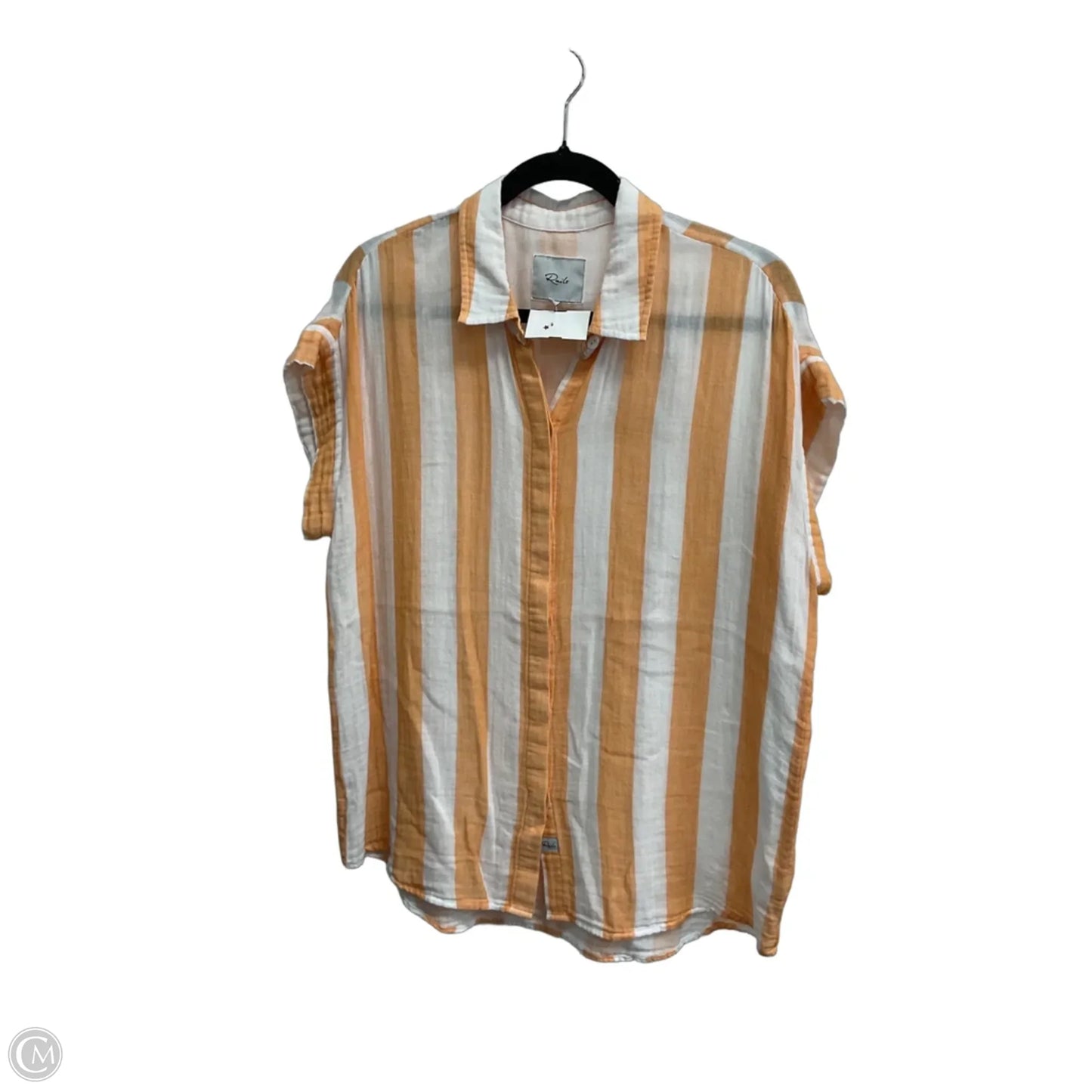 Top Short Sleeve By Rails In Striped Pattern, Size: M