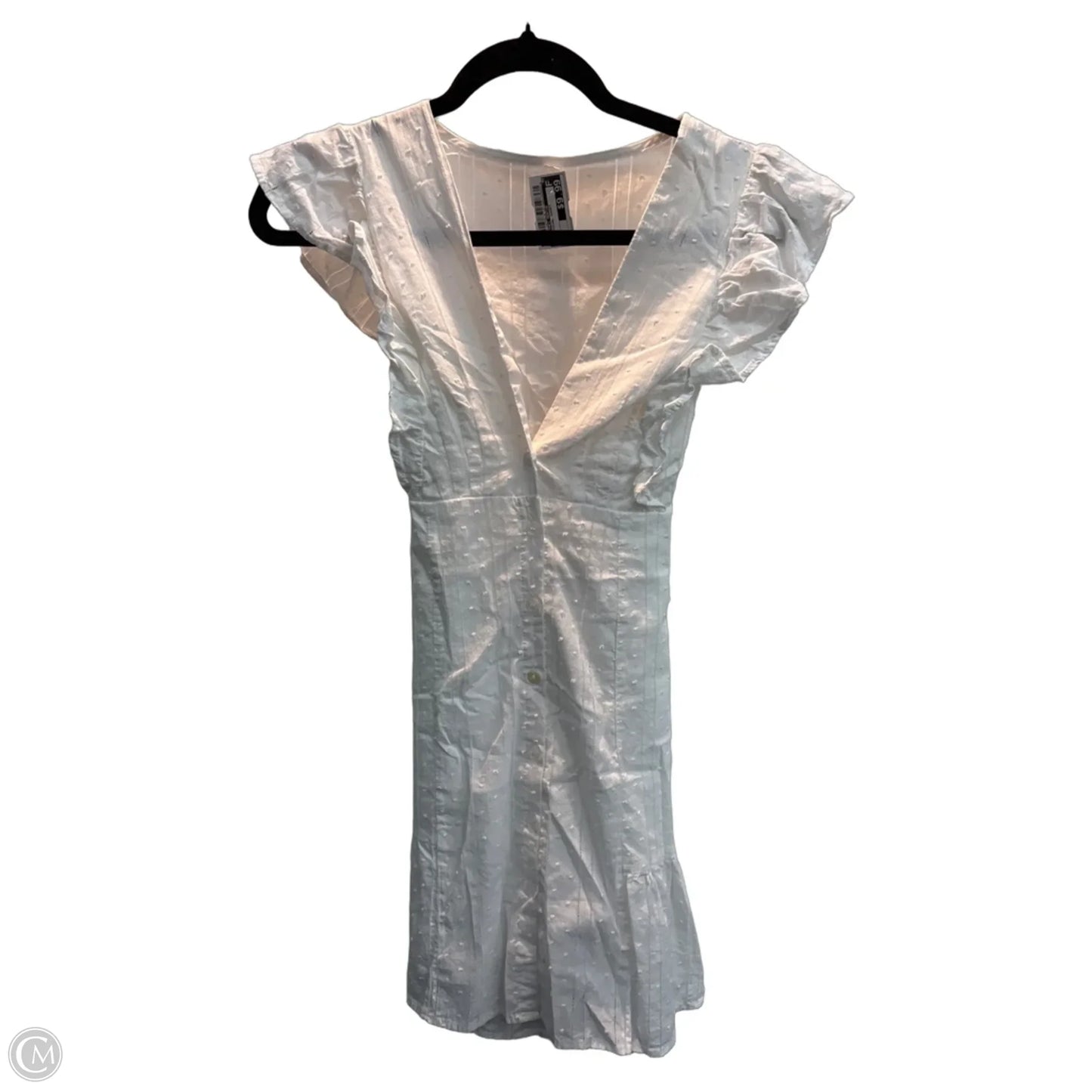 Dress Casual Short By Clothes Mentor In White, Size: M