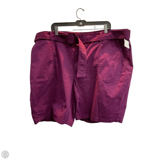 Shorts By Lane Bryant In Purple, Size: 24