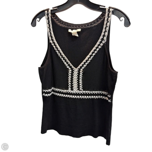 Top Sleeveless By White House Black Market In Black, Size: L