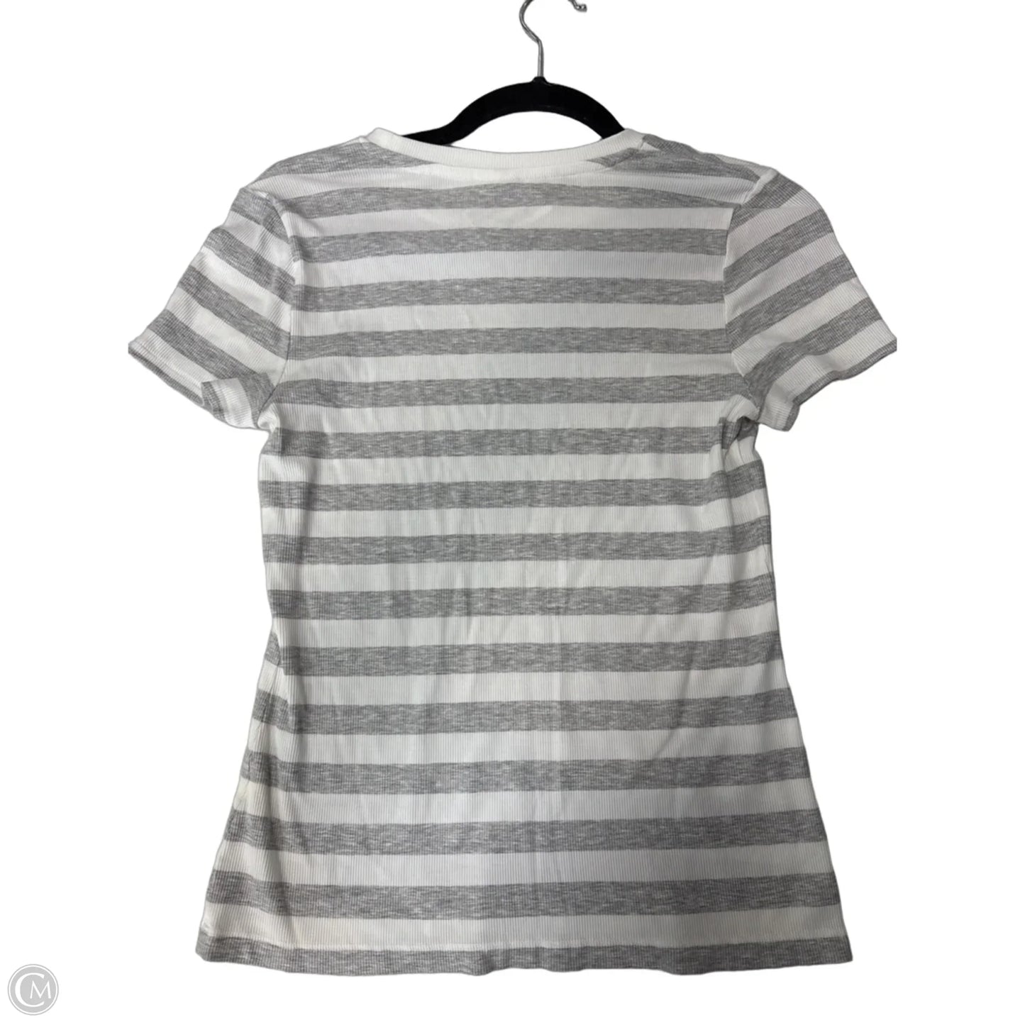 Top Short Sleeve Basic By Calia In Striped Pattern, Size: M