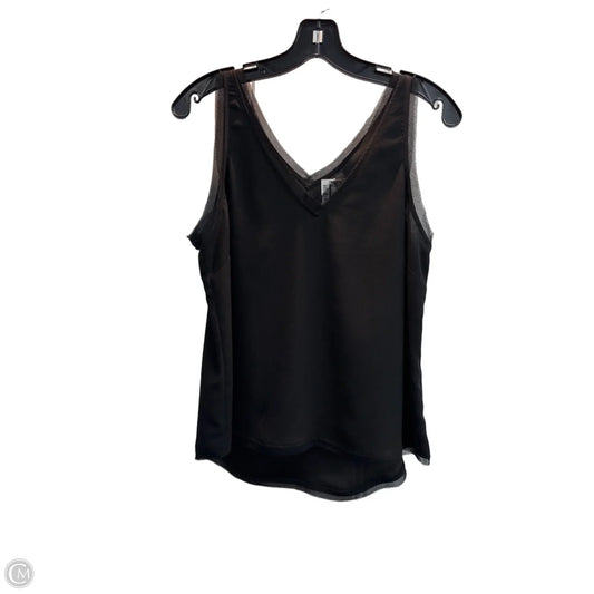Top Sleeveless By Halogen In Black, Size: S
