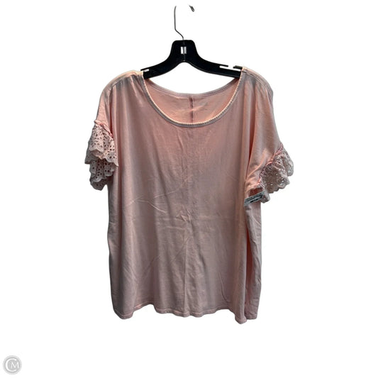 Top Short Sleeve By Ana In Pink, Size: M