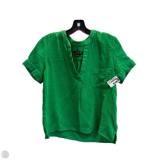 Top Short Sleeve By J. Crew In Green, Size: S