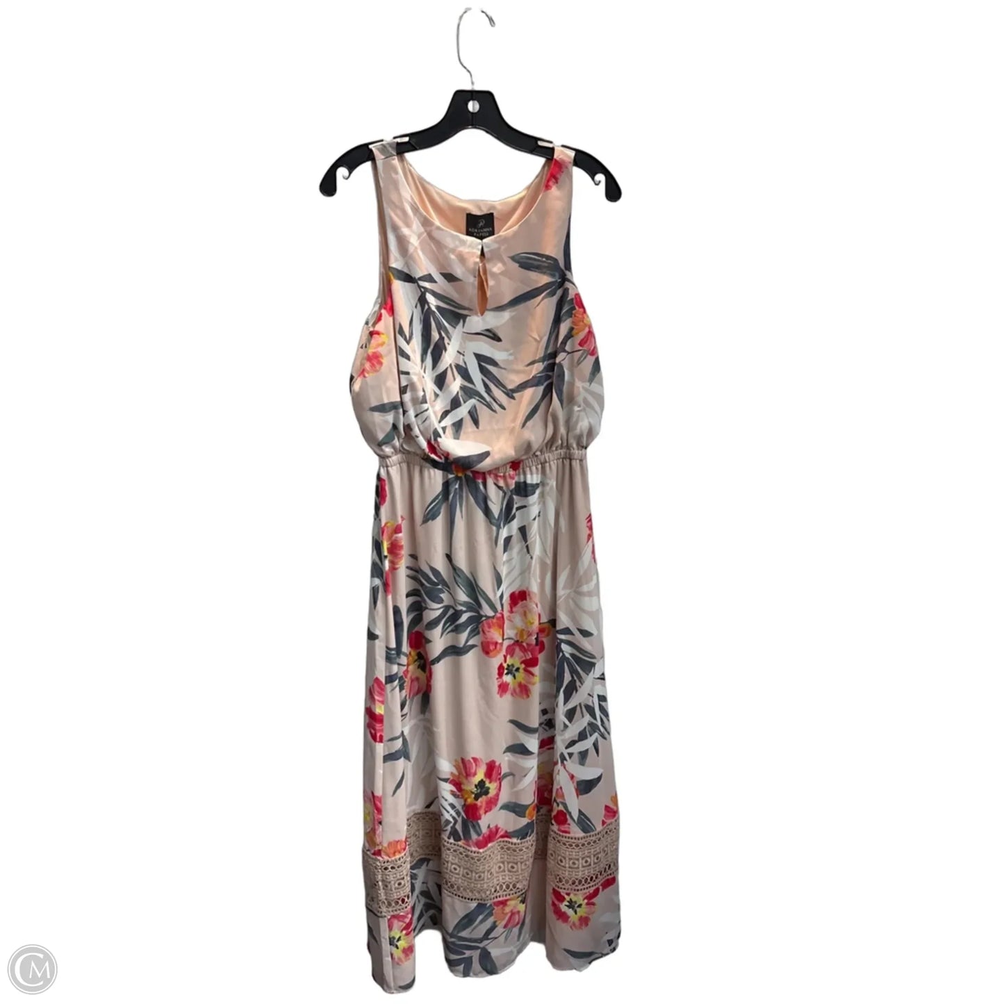 Dress Party Long By Adrianna Papell In Floral Print, Size: M
