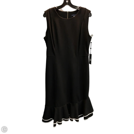 Dress Party Midi By Tommy Hilfiger In Black, Size: L