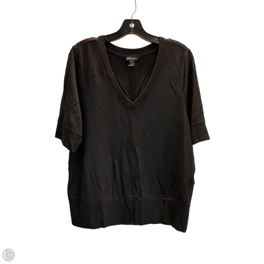 Top Short Sleeve By Athleta In Black, Size: Xl
