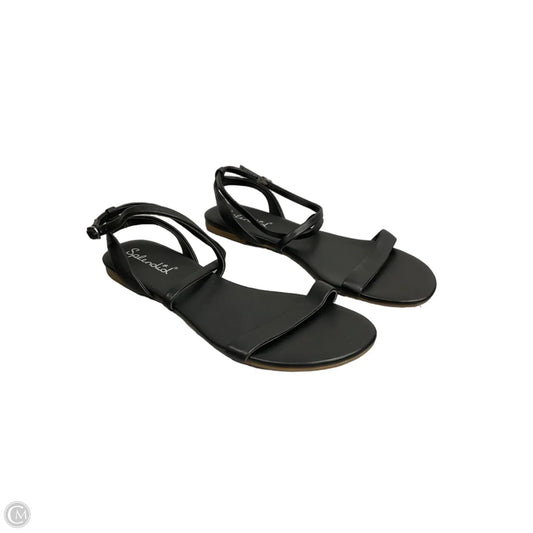 Sandals Flats By Splendid In Black, Size: 9.5